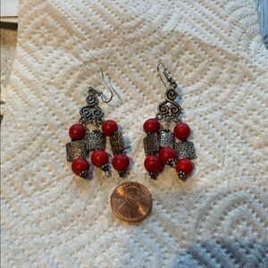 Fun Silver toned earrings